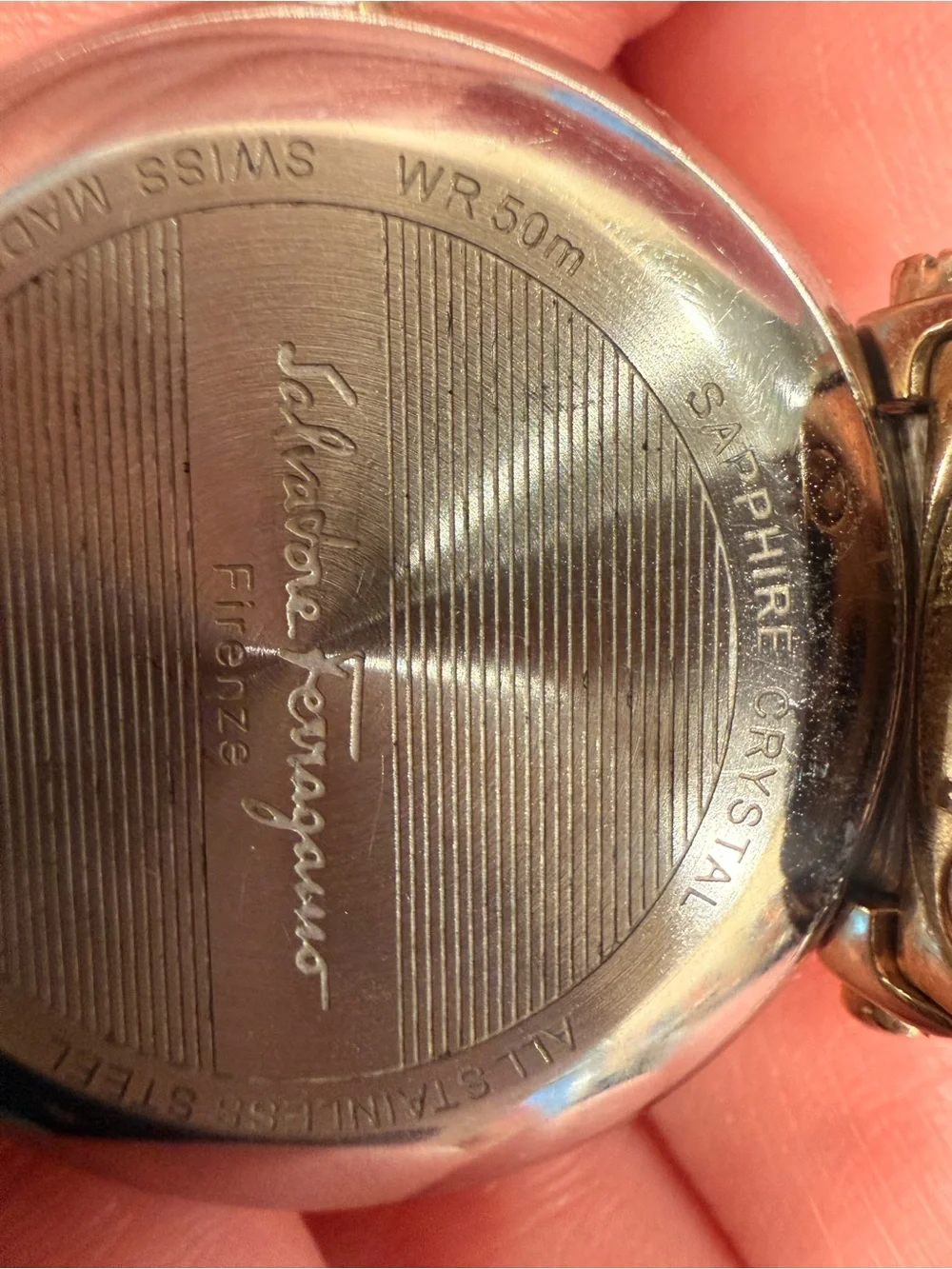 Salvatore Ferragamo Stainless Steel Two-Tone Backcase Watch - Silver & Gold