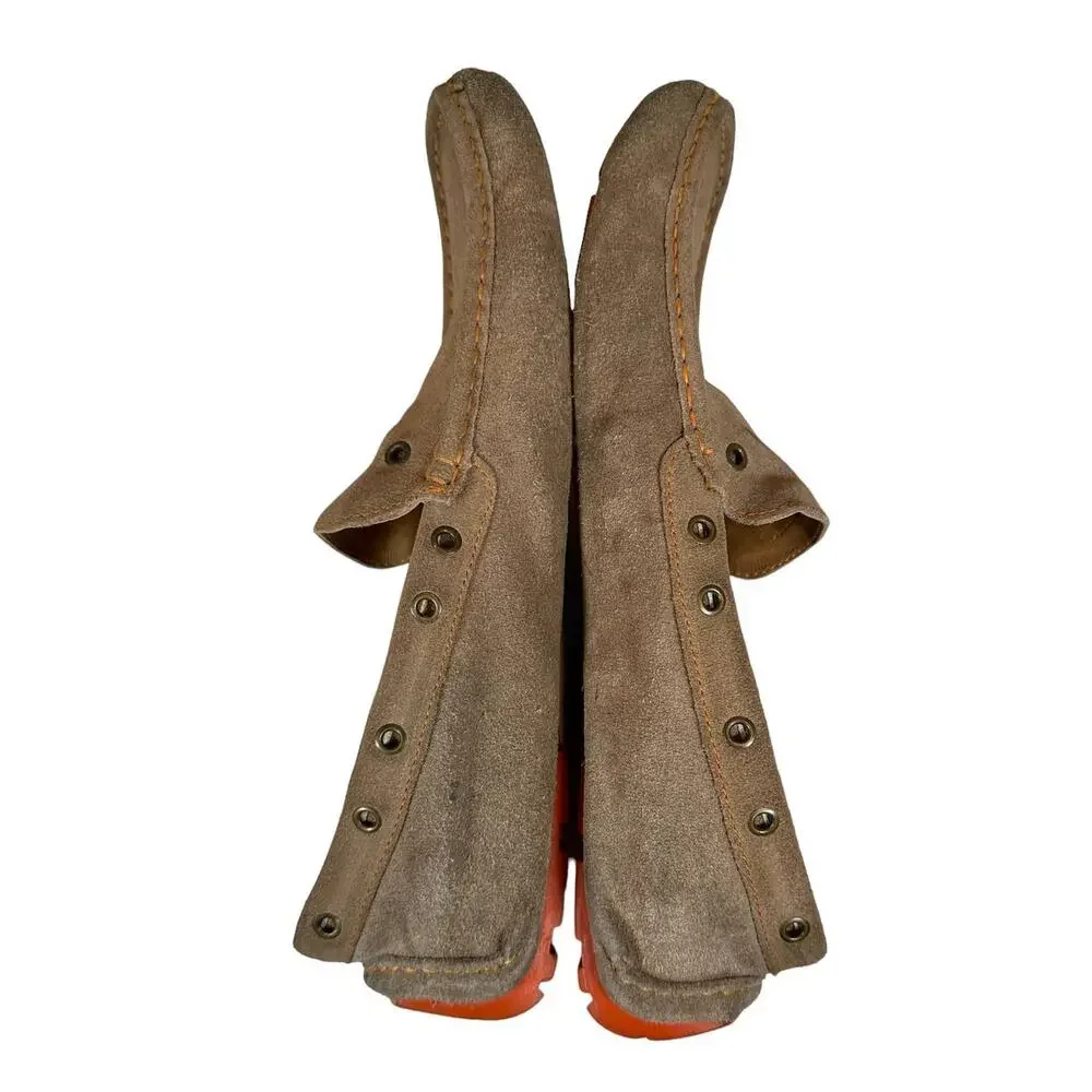 Nordstrom 1901 Sz: 14 Tan Suede Low Top Slip On Driving Moccasin Loafers M05711