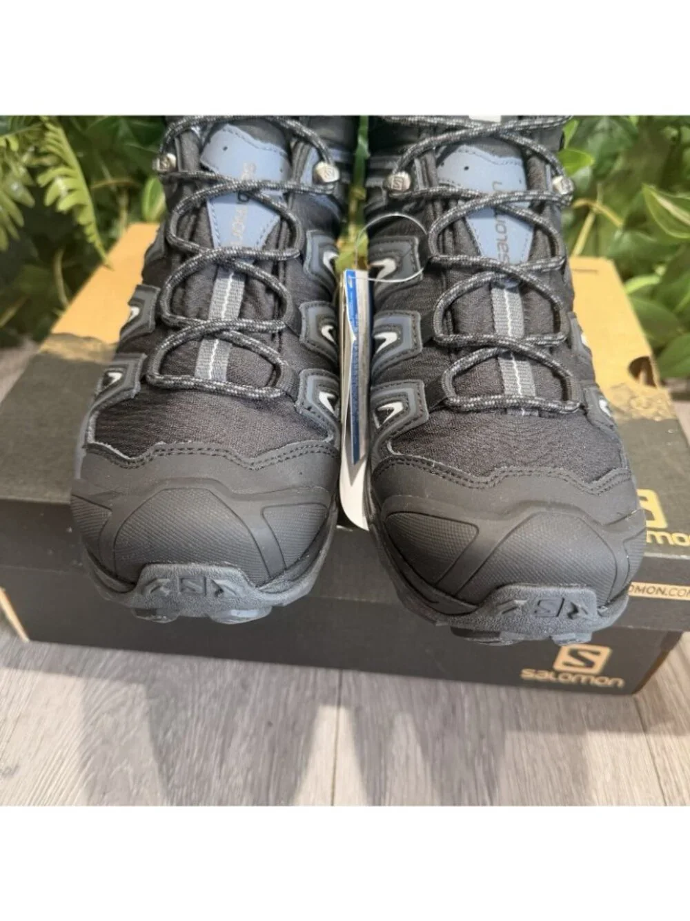 New Men's Salomon X Ultra Mid GTX Shoes Black Trail Hiking Sneakers 398674 7.5