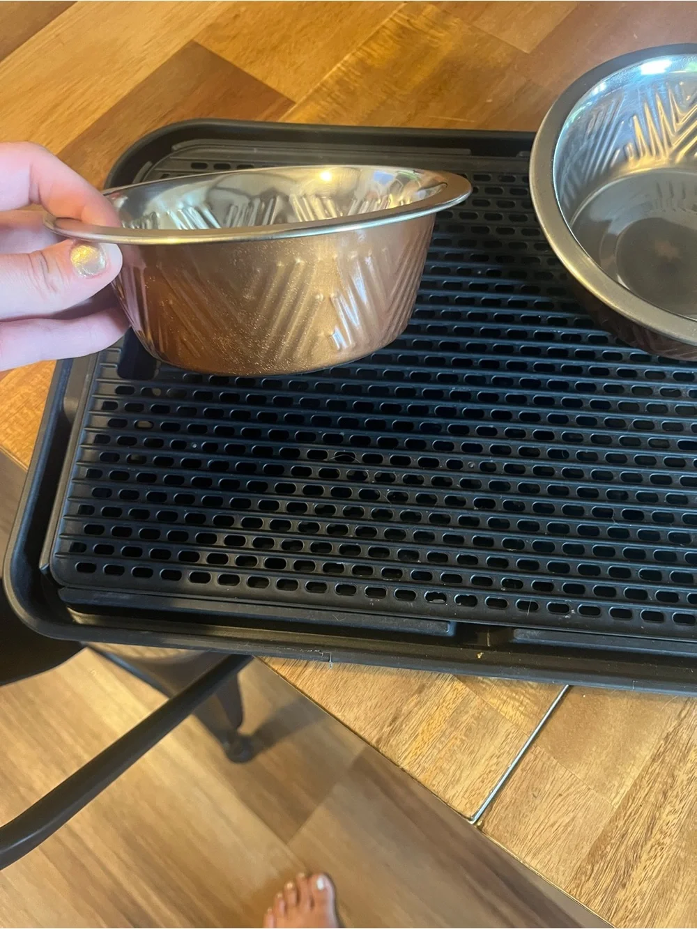 Stainless Steel Pet Feeding Bowls - Copper Exterior (Set of 2)