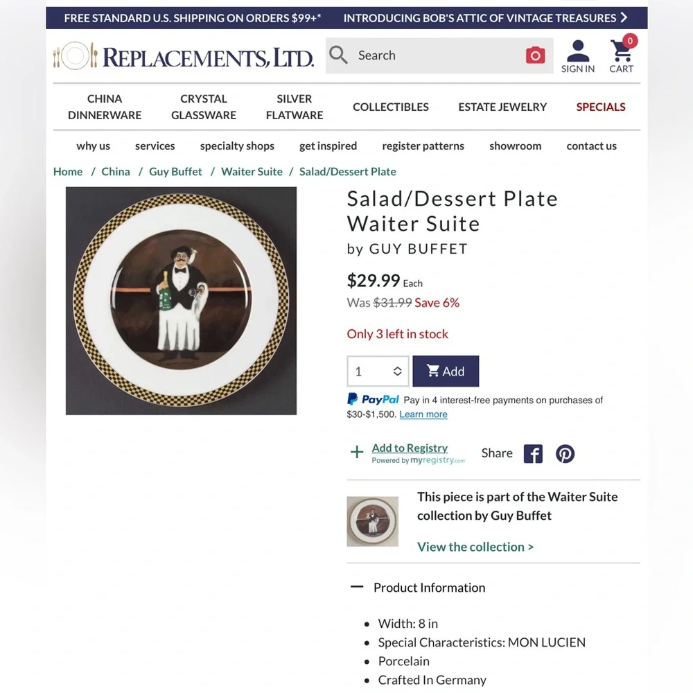 Williams Sonoma set plates