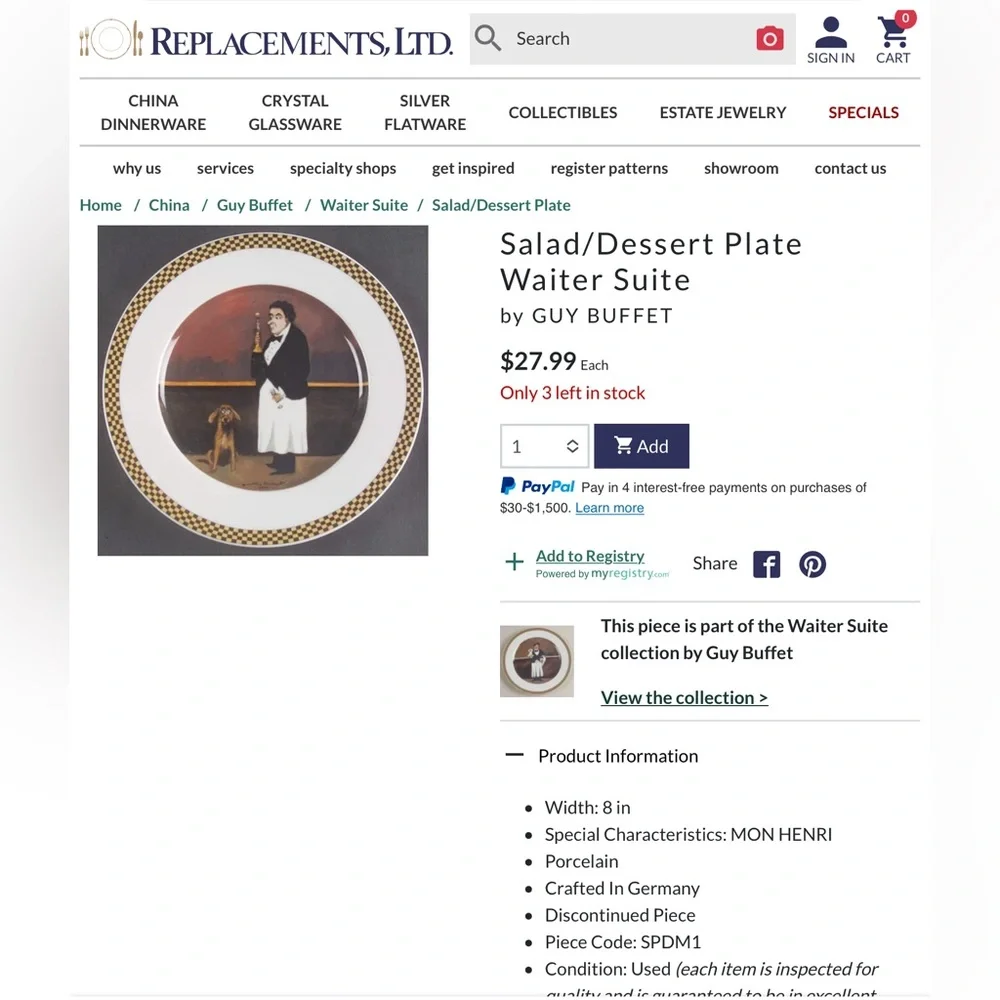 Williams Sonoma set plates