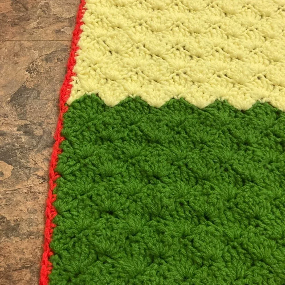 Handmade vintage crocheted