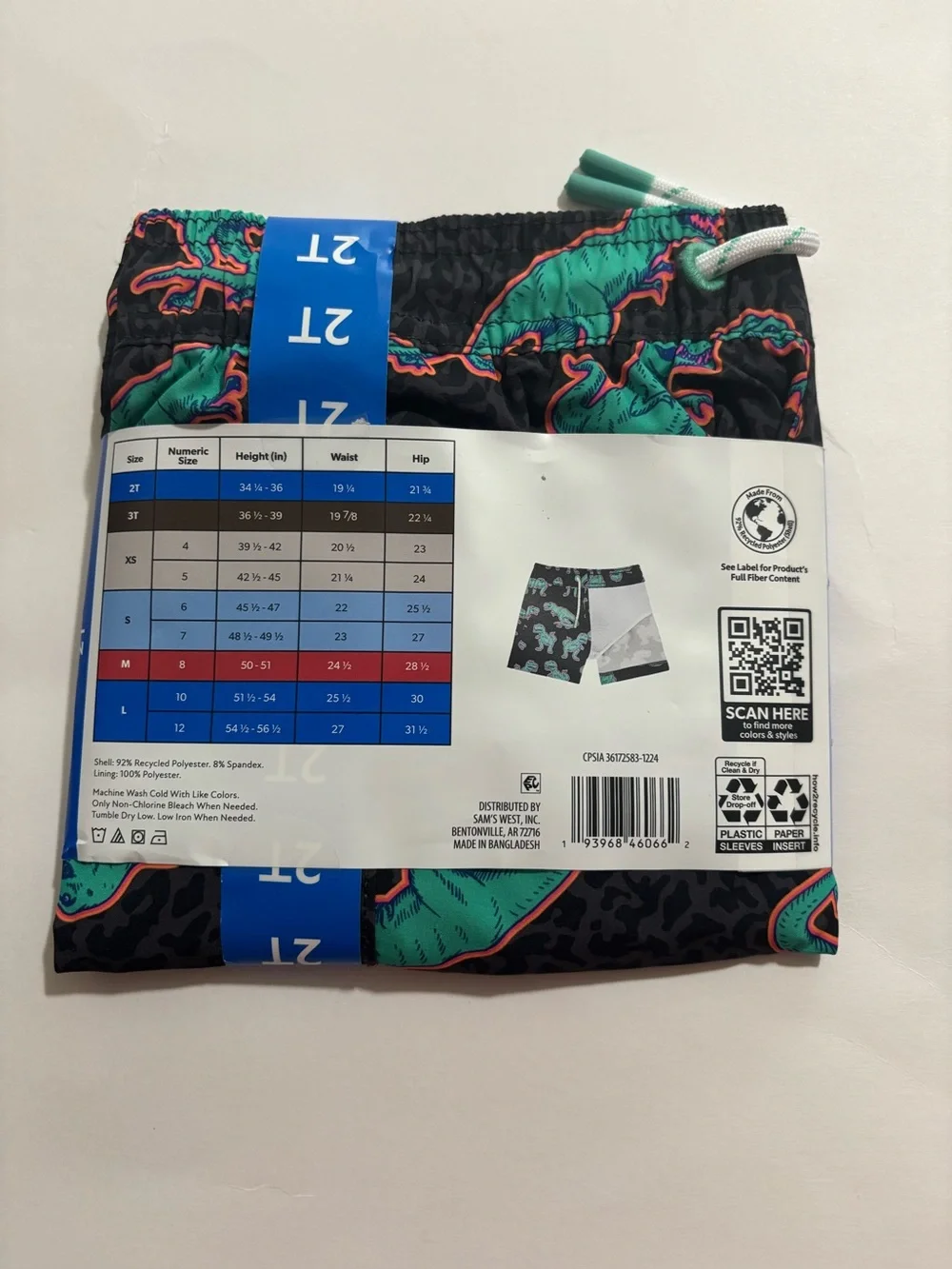 Members Mark Boys Swim Trunks Size 2T