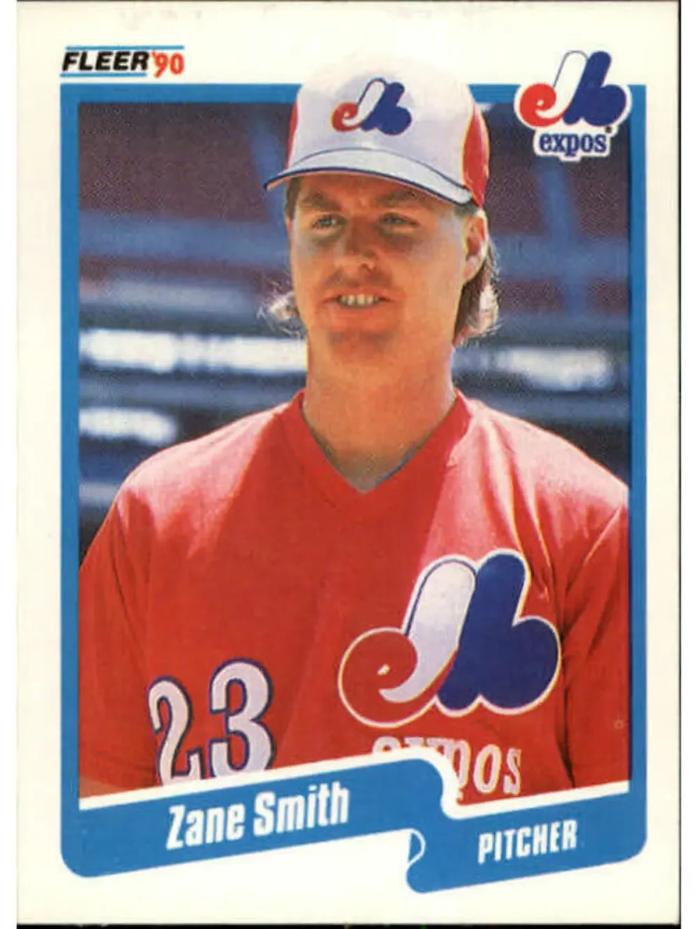 1990 Zane Smith Fleer Baseball Card #362