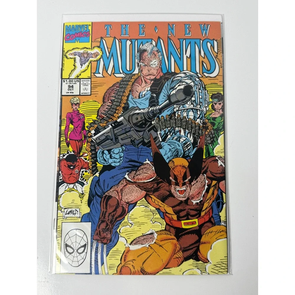 Marvel Comics The New Mutants 94 Oct 1990 Rob Liefeld Cable Wolverine Cover