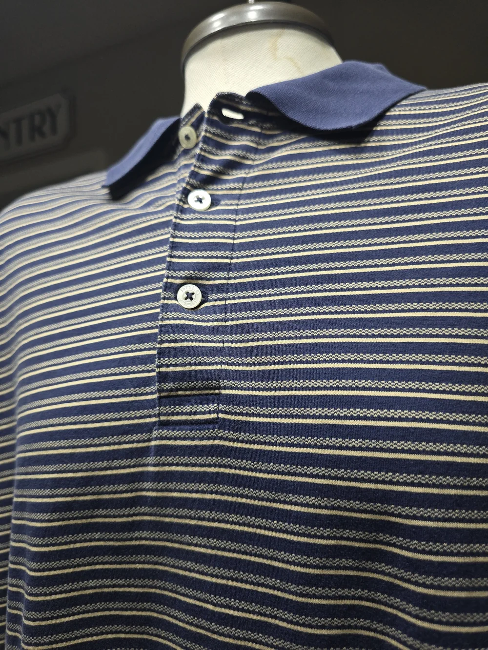 Ralph Lauren details striped cotton