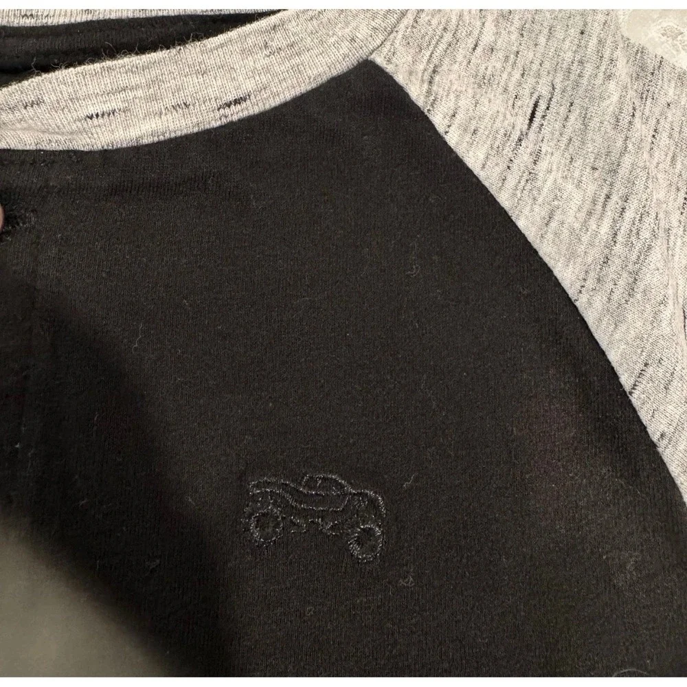 Justice League Lucky Brand Boys Size 7 Gray Tan Black Short Long Sleeve 3pc Lot