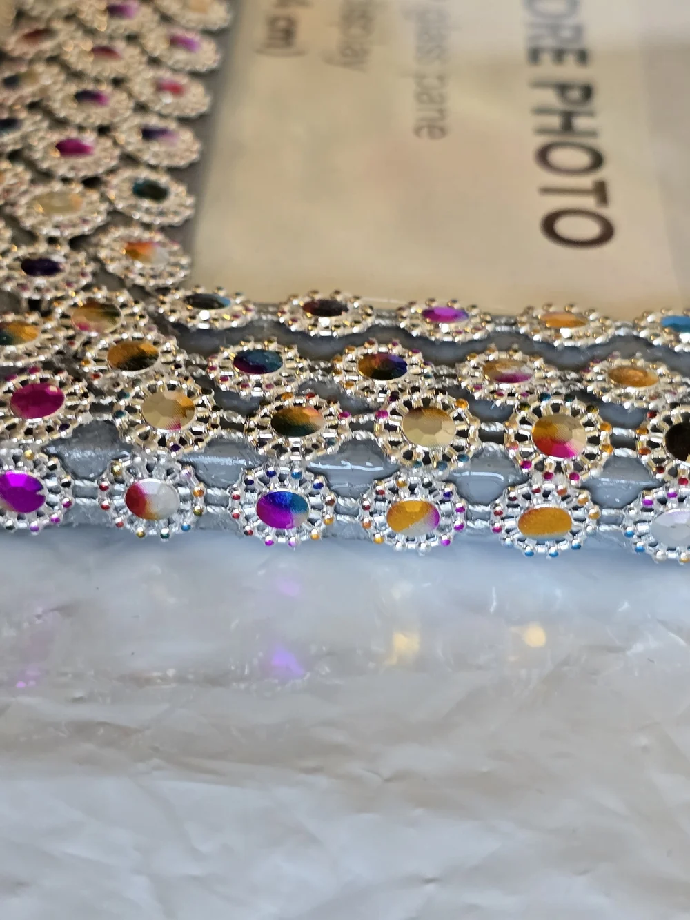 Decorative Multicolor Jeweled 8x10 Photo Frame - Handmade New