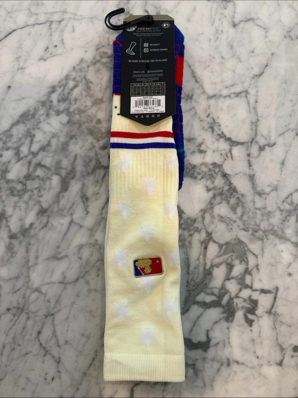 Stance White, Blue & Red USA Baseball Crew Socks