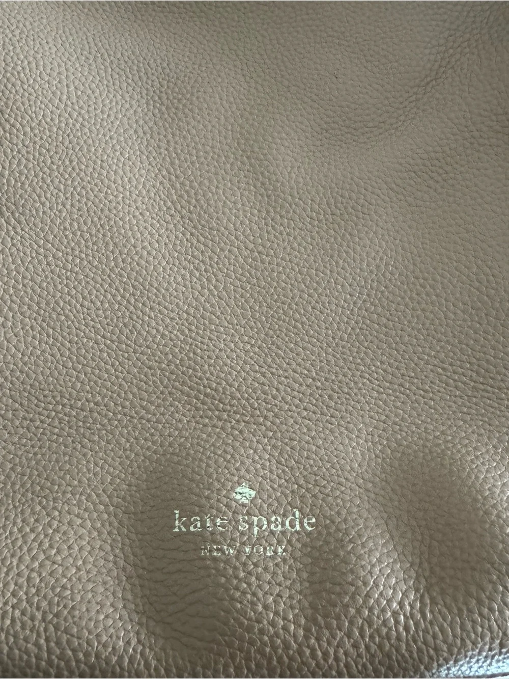 kate spade tan pebbled leather crossbody bag