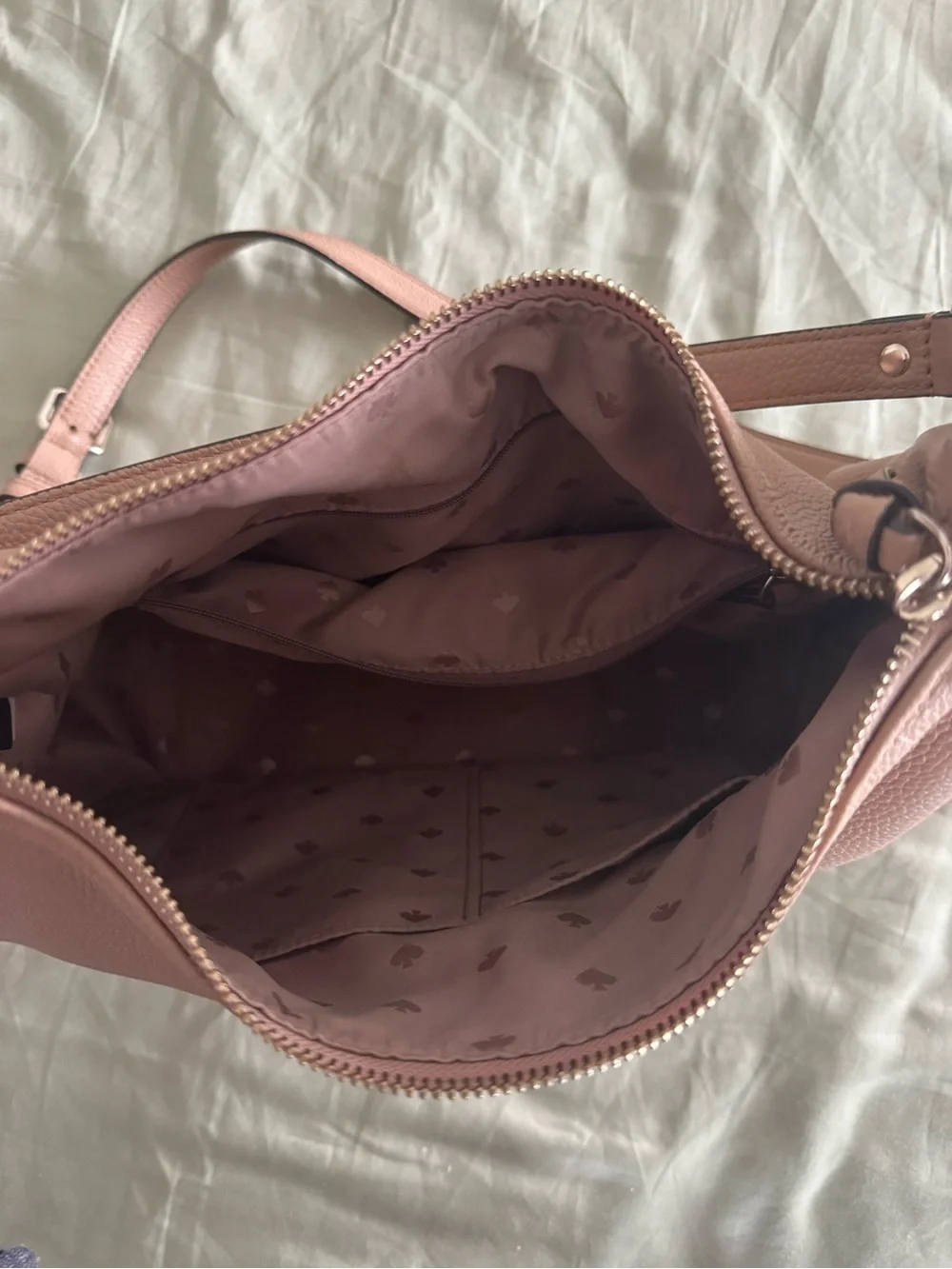kate spade tan pebbled leather crossbody bag