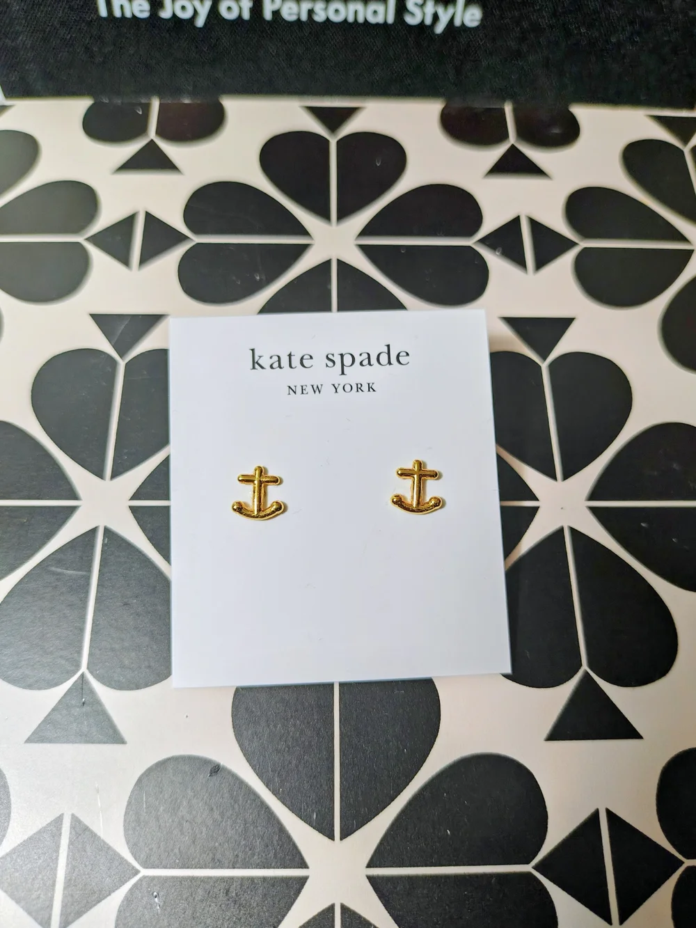 Kate Spade Gold Anchor Stud Earrings - Perfect Spring to Fall - HAMPTONS Chic!