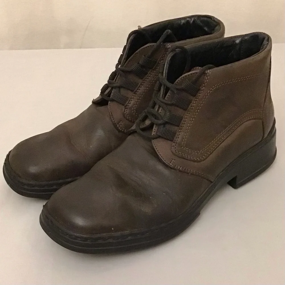 Josef Seidel 8.5 (41) Ankle Boots Men’s Leather Lace Up Brown Comfort Shoes