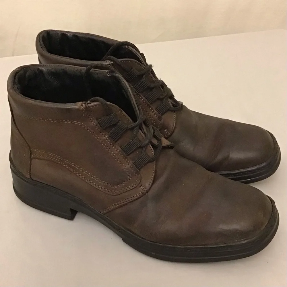Josef Seidel 8.5 (41) Ankle Boots Men’s Leather Lace Up Brown Comfort Shoes