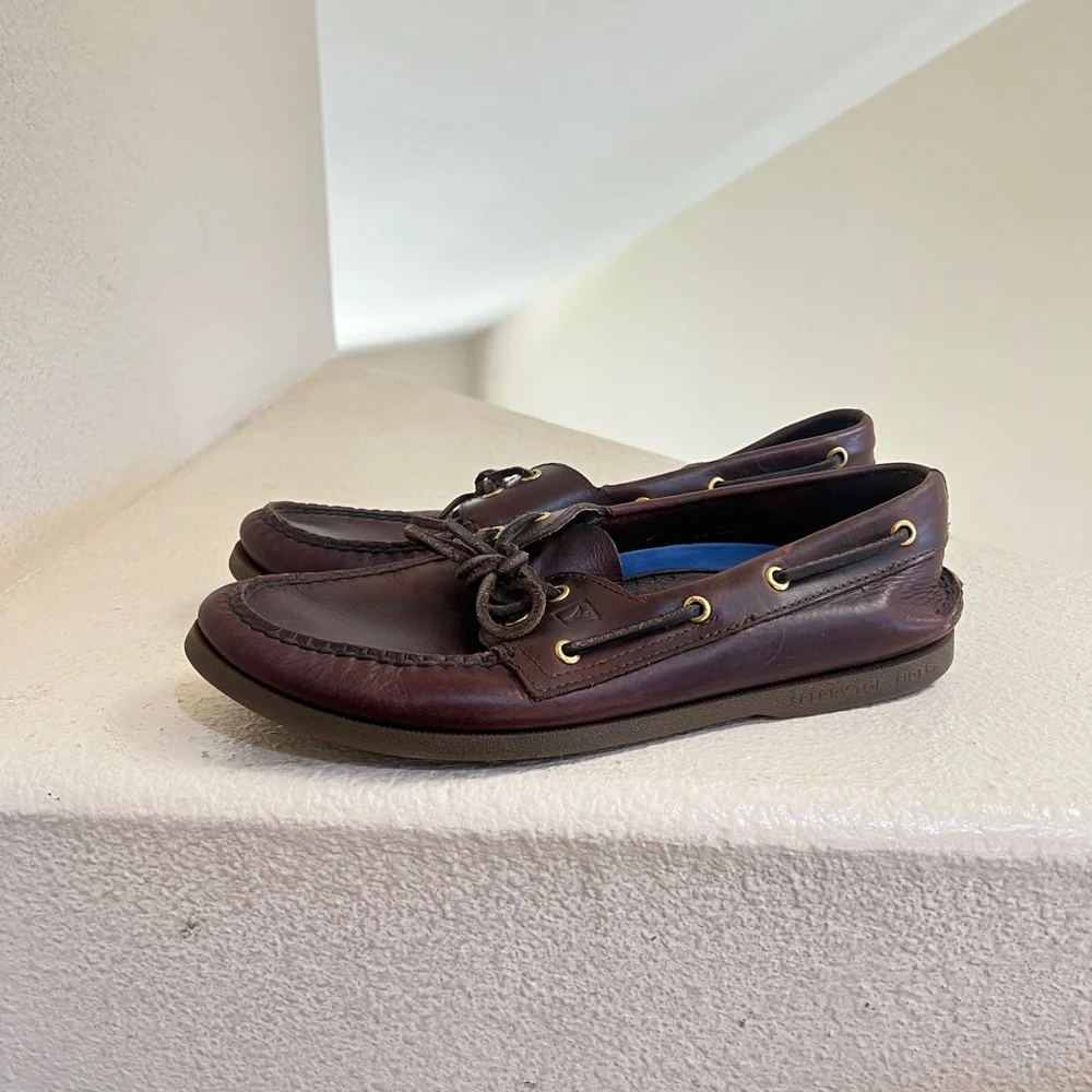 Sperry Top-Sider Men's Authentic Original‎ Boat Driving Shoe Amaretto Size 10.5