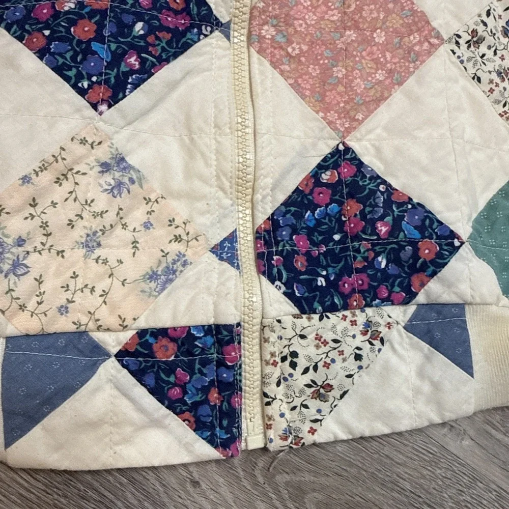 Handmade vintage quilted