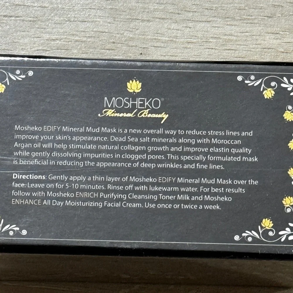 NEW Mosheko Mineral Beauty Dead Sea Mud Mask w/ Argan Oil NIB