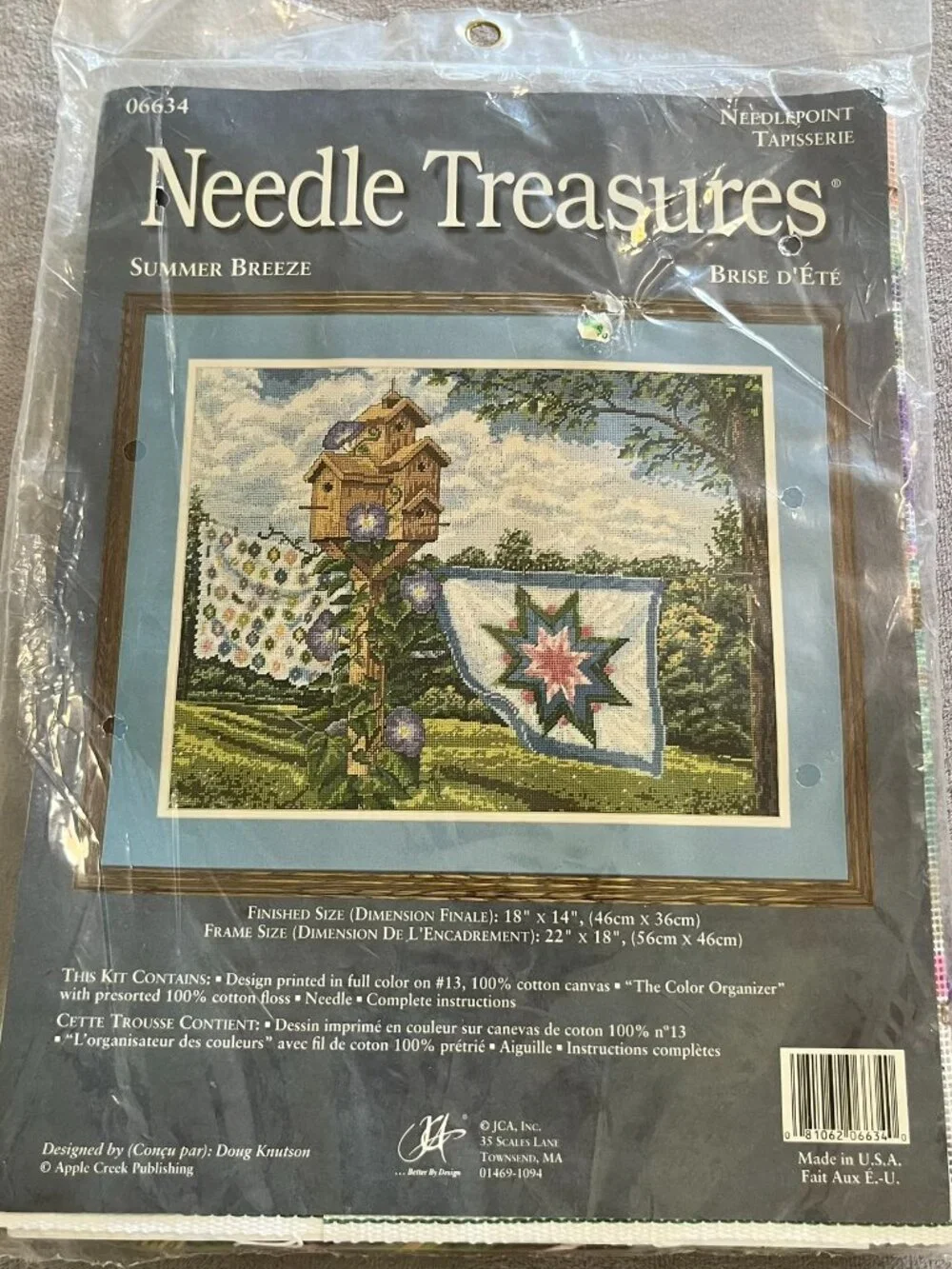 Vintage Needle Treasures 06634 Summer Breeze Needlepoint Kit Sealed Quilts