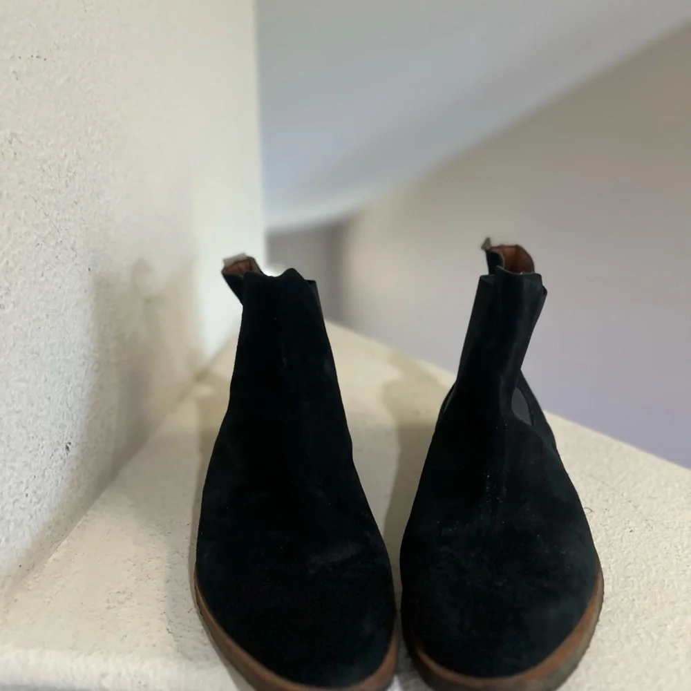 COMMON PROJECTS Men's Black Suede Chelsea Boots‎ Rubber Sole Size 16 Euro 49