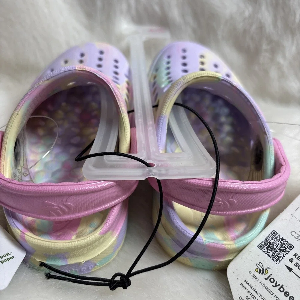 Joybees Toddler Dylan Slip On Active Clogs Pink Cloud Tie Dye SIZE 4/5 NWT