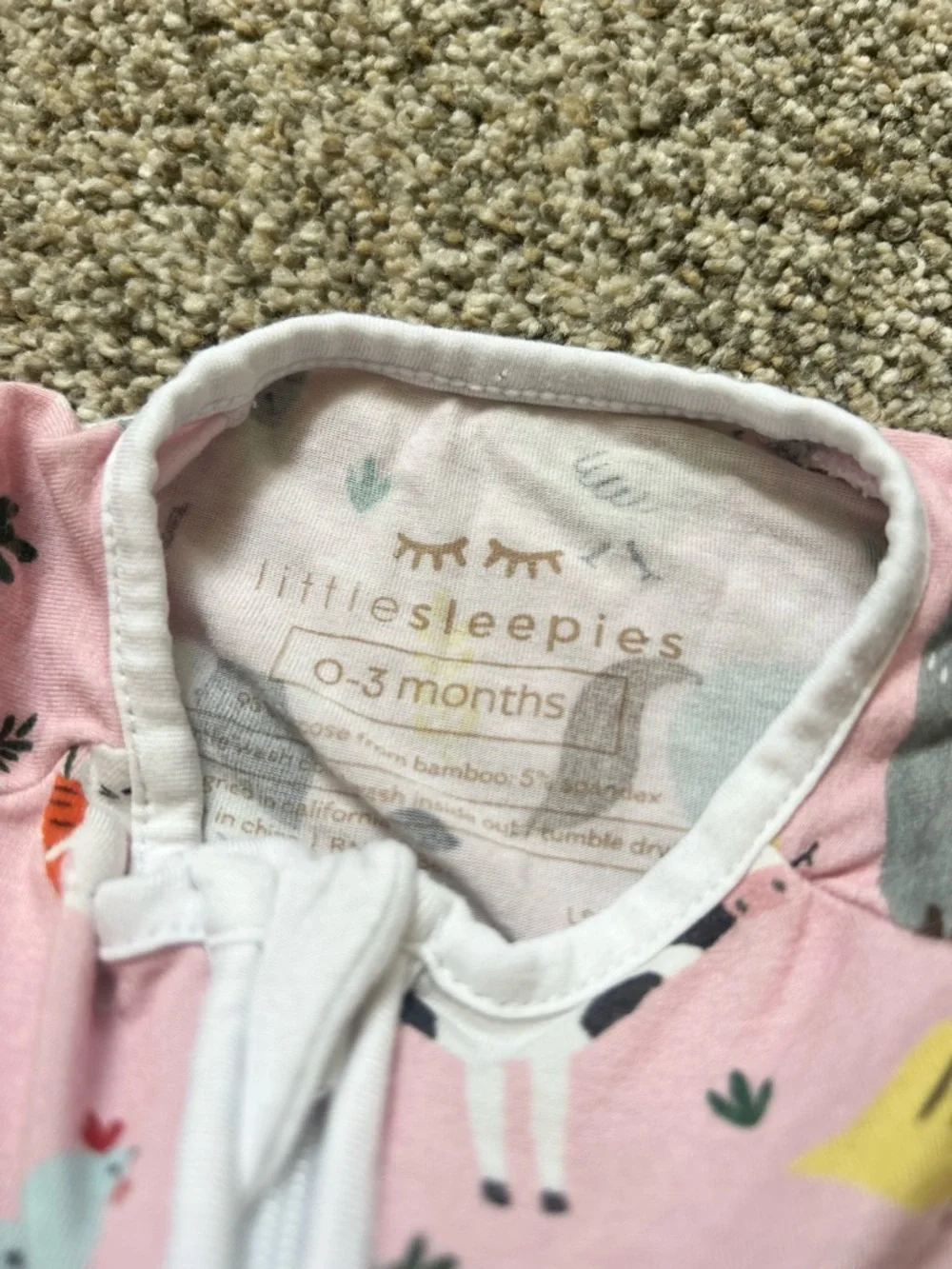 Little Sleepies month bamboo