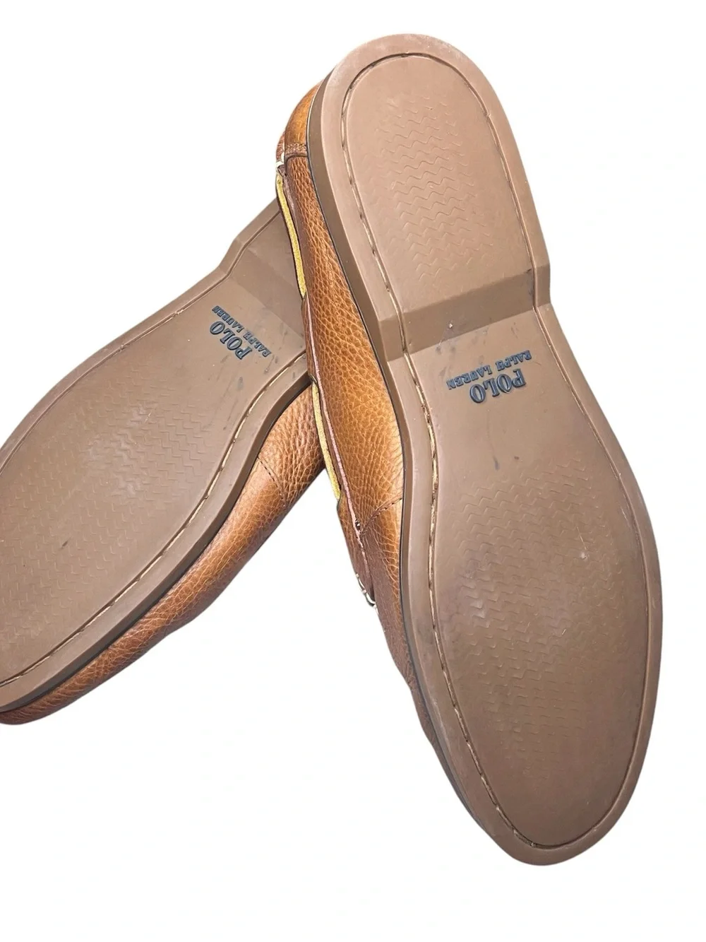 Polo by Ralph Lauren Men’s Brown Leather Boat Shoes - Sz 11.5D