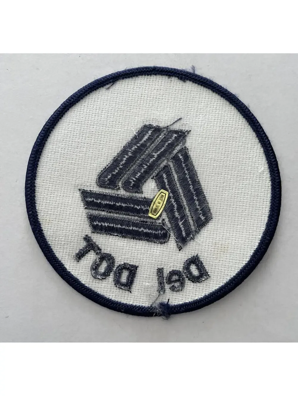 Del DOT Delaware Department Of Transportation Embroidered Badge Patch