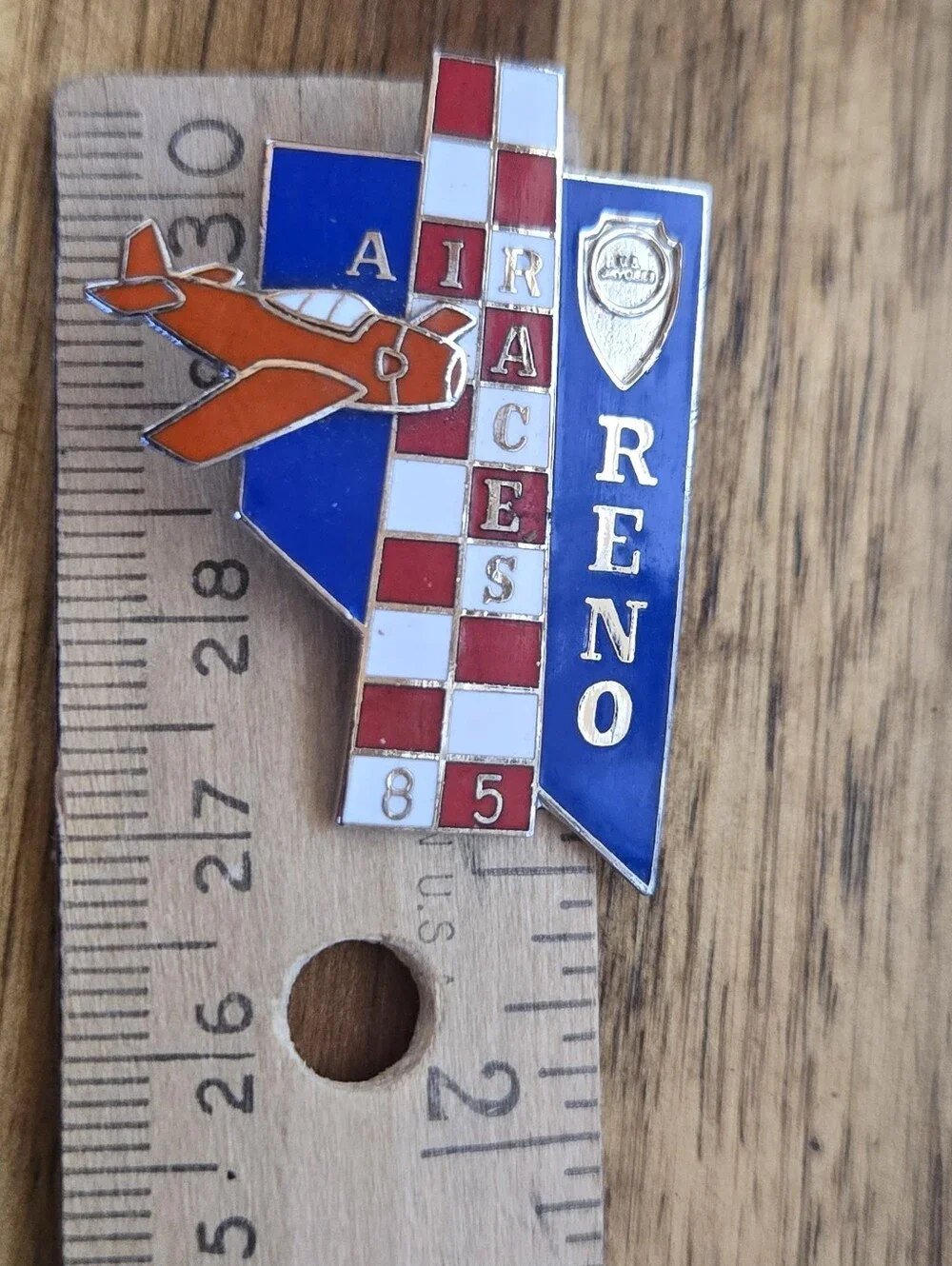 Vintage 1985 Reno Air Races Enamel Lapel Pin | Reno Air Racing Collectible
