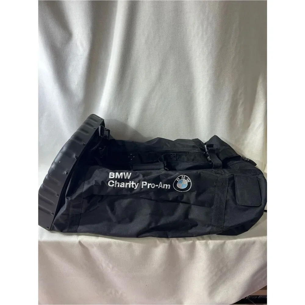 BMW Black Duffel Travel Bag with Logo