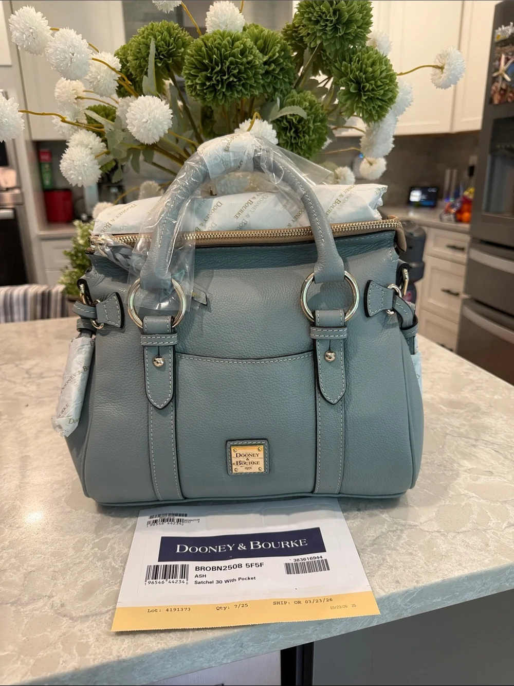 Dooney and Bourke Sorrento Satchel 30 With Pocket