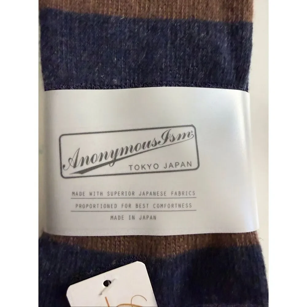 Anonymous ISM Socks Crew Made in Japan Cashmere Blend One Size Fits Most