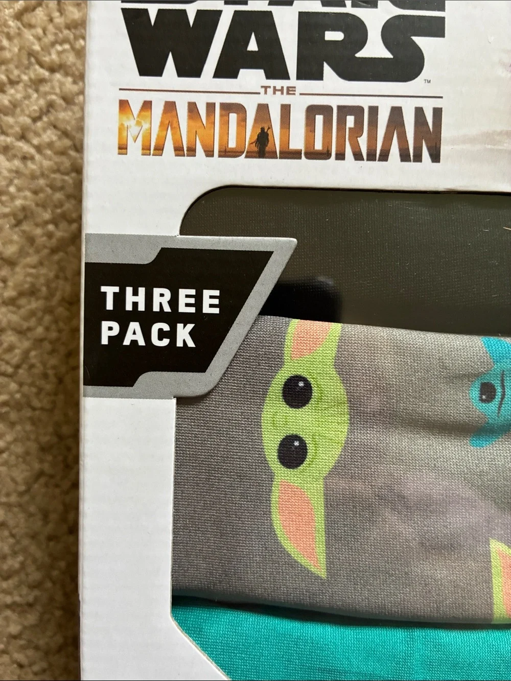Star Wars The Mandalorian Three Pack Boxer Briefs - Men’s Size Medium