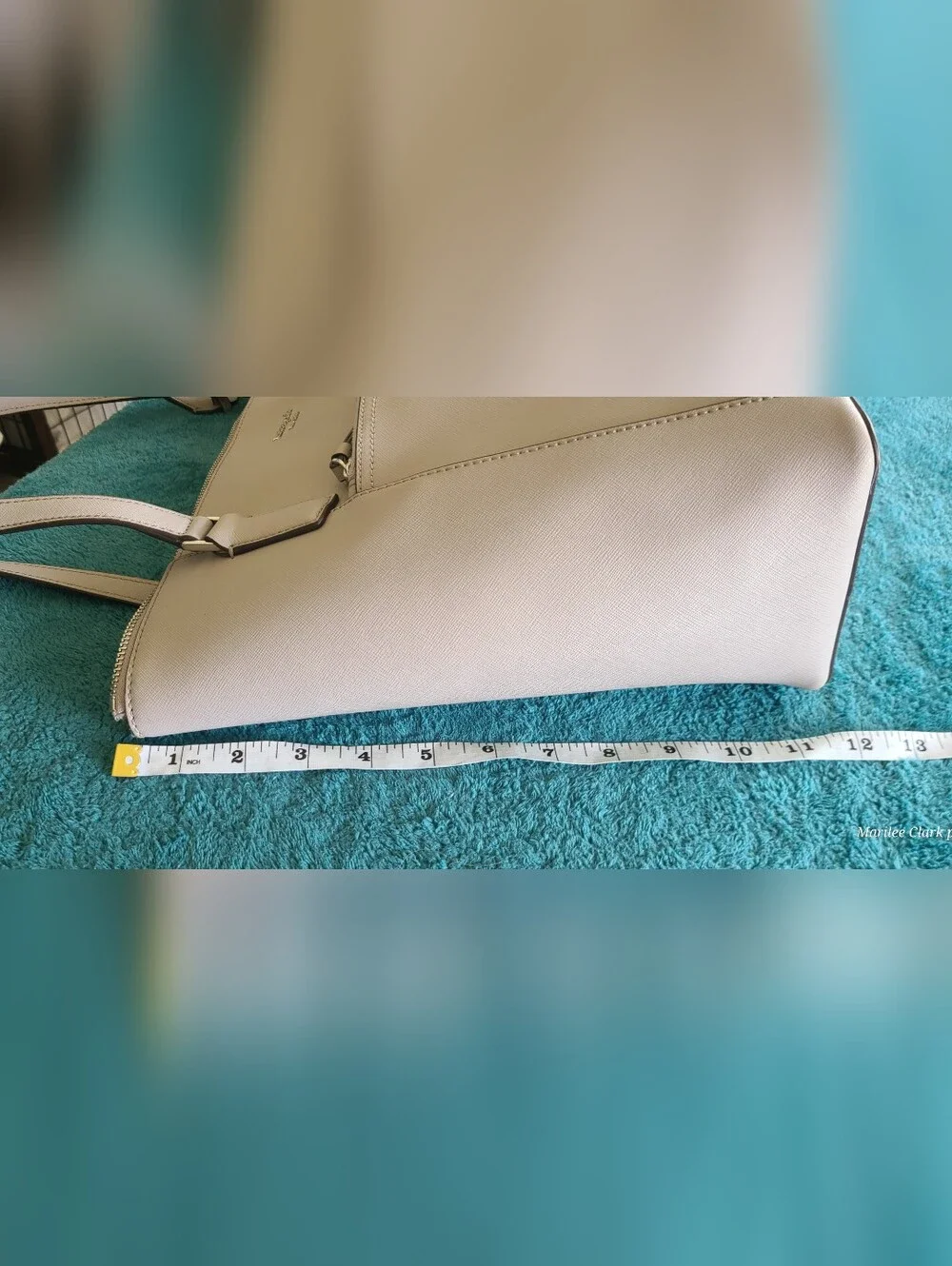 kate spade Cameron Saffiano Leather Tote in Light Gray
