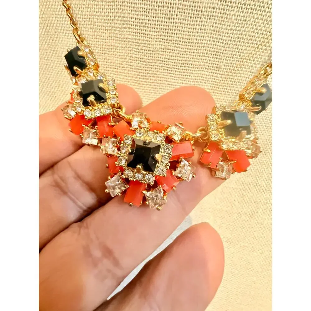 Copied - Monet Gold Tone Herringbone Pendant Necklace 16”