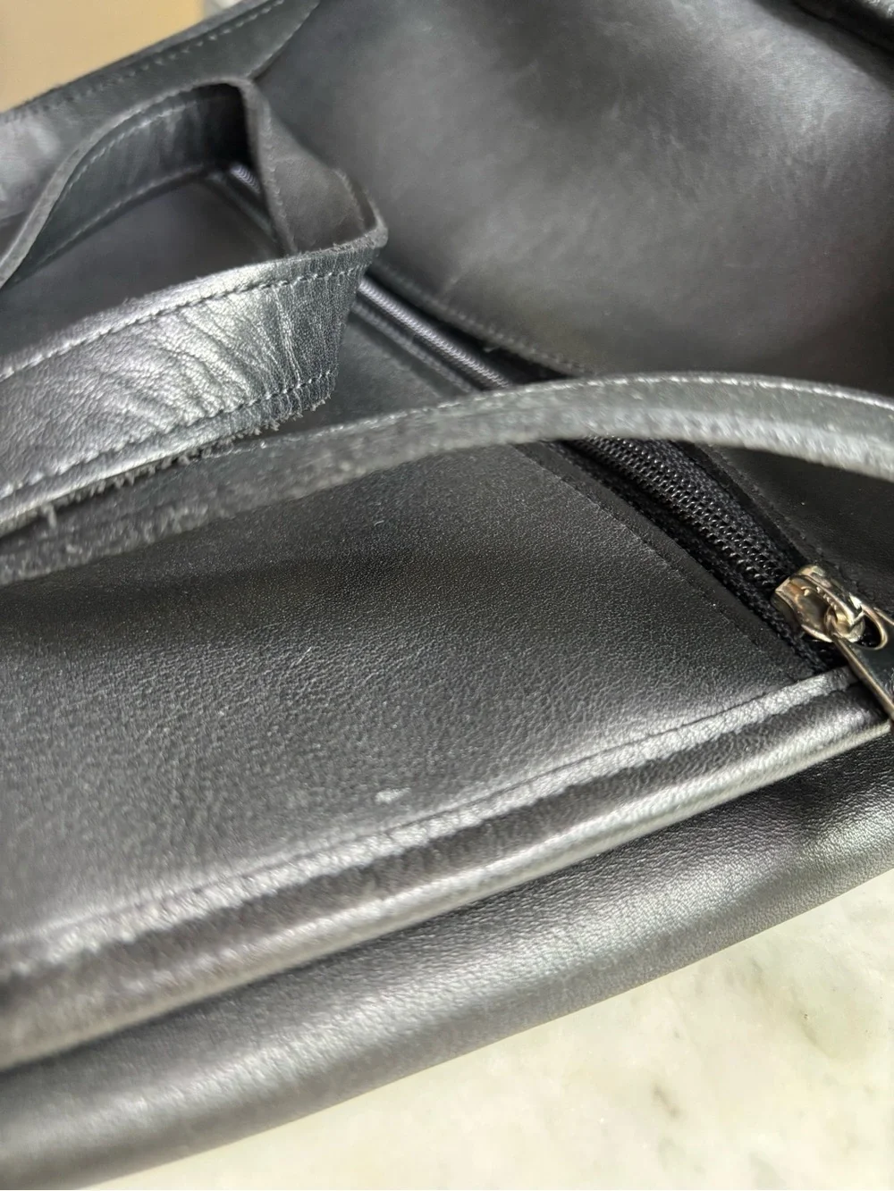 Vintage Coach Backpack Daypack with Nickel Hardware