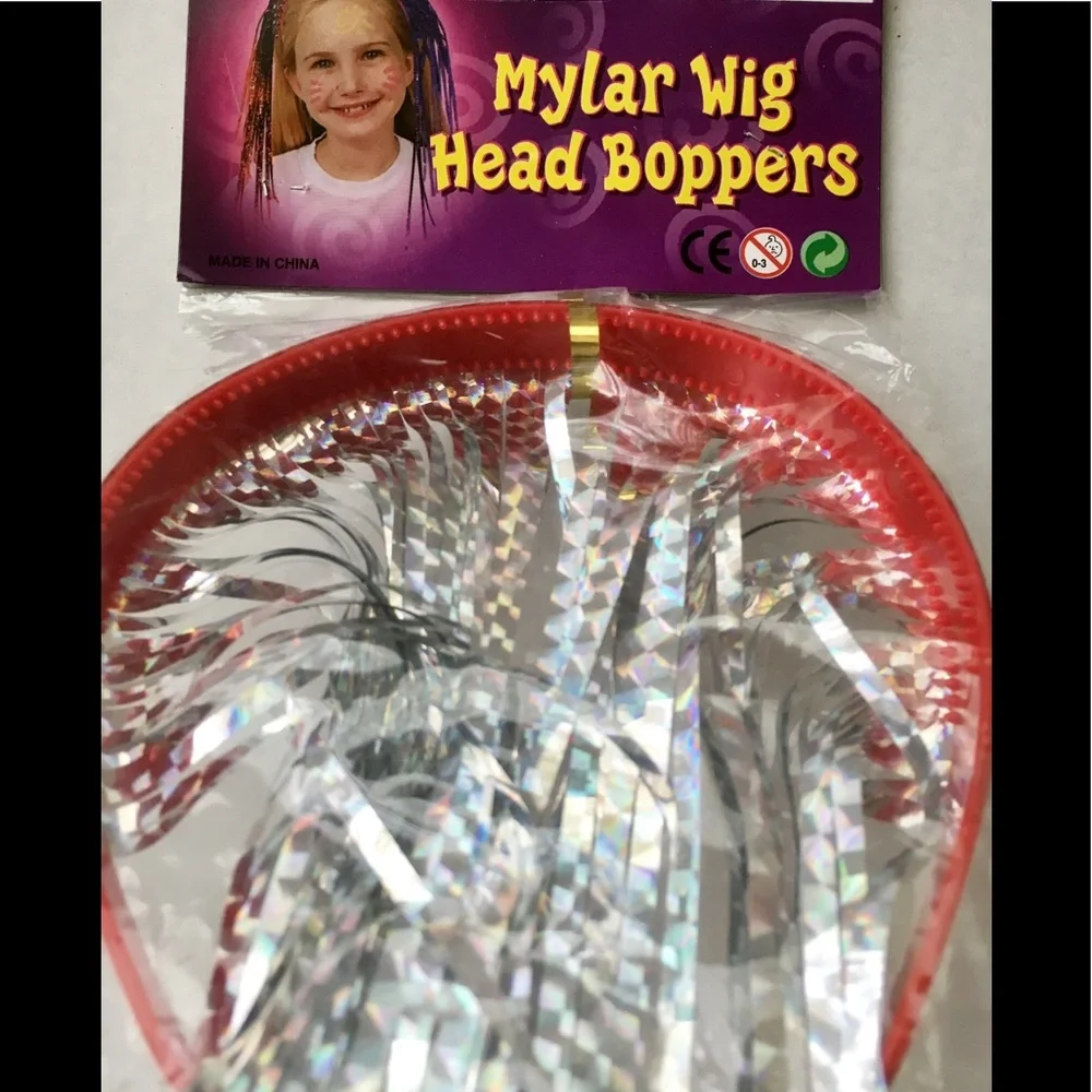 Head Accessory Mylar Wig Head boppers accessory party gear head decoration girls
