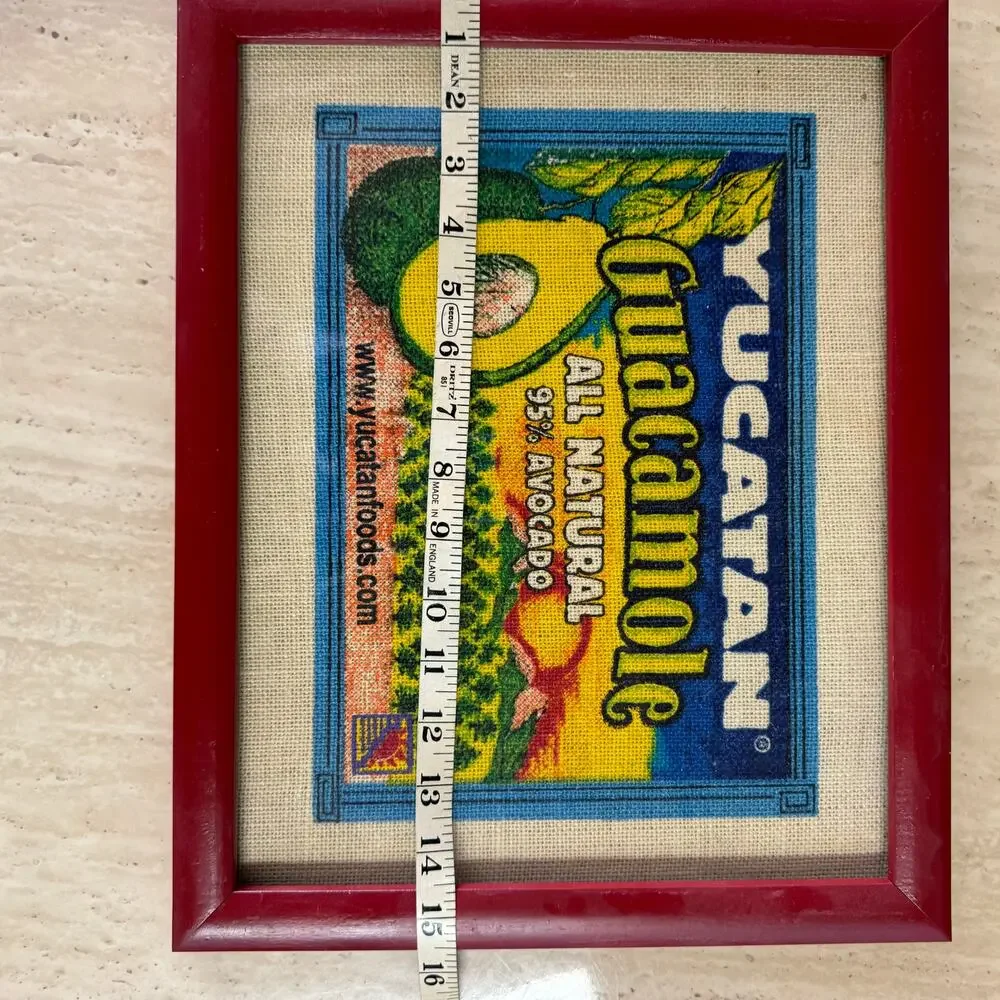 Yucatan Guacamole Avocado Retro Burlap Sack 12
