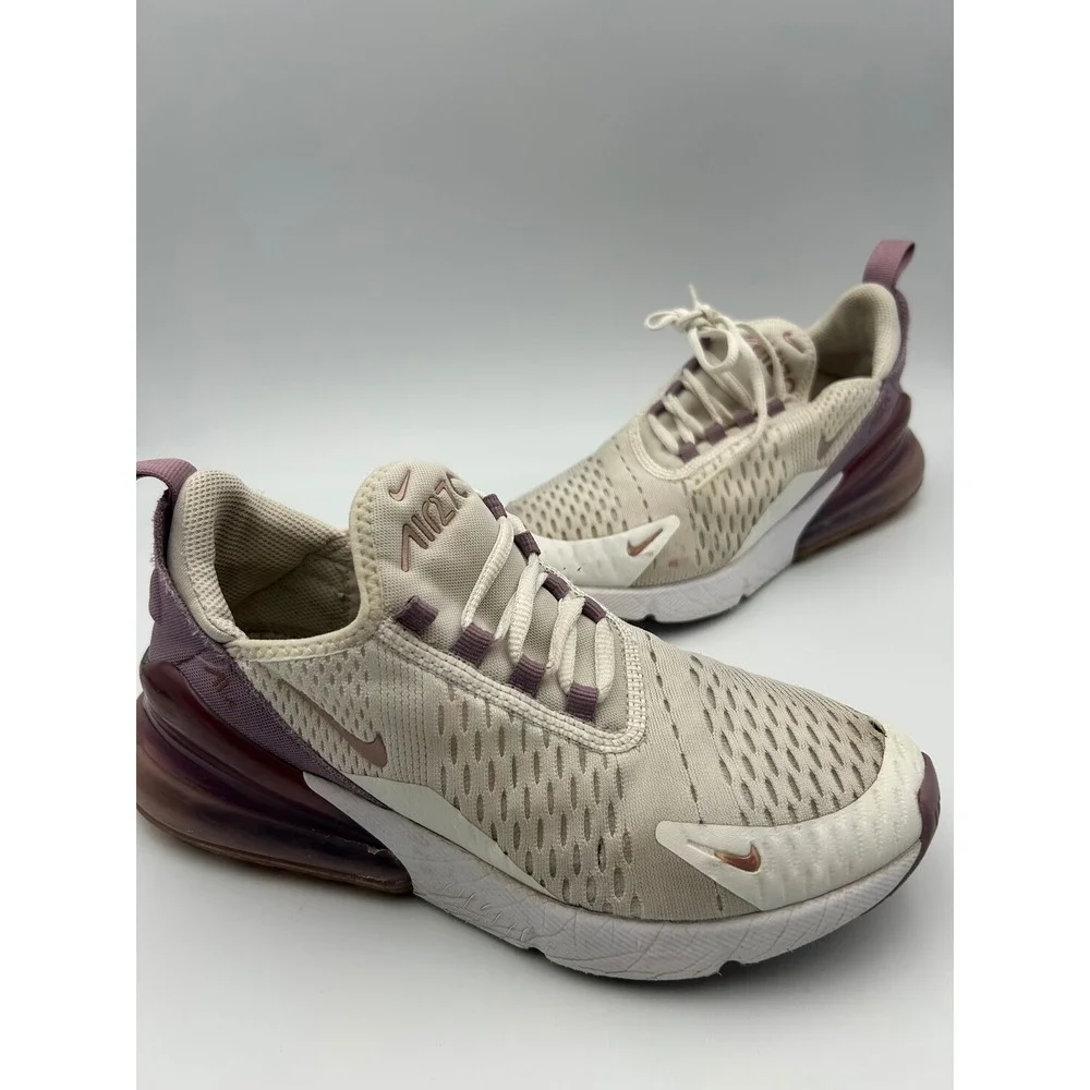 Nike Air Max 270 Light Orewood Brown Burgundy GS 5.5Y 943345-110 Sneakers