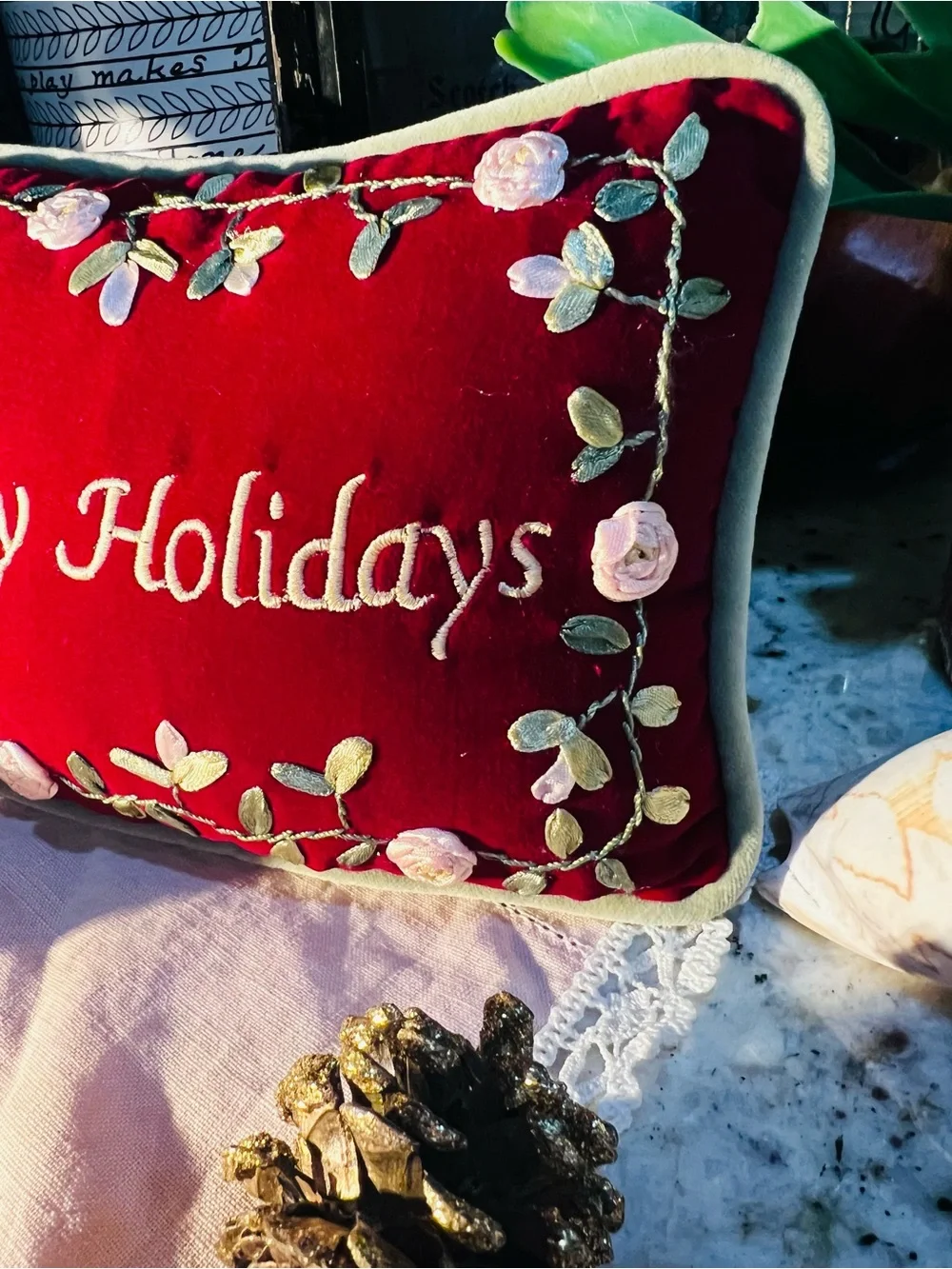 Handmade festive red