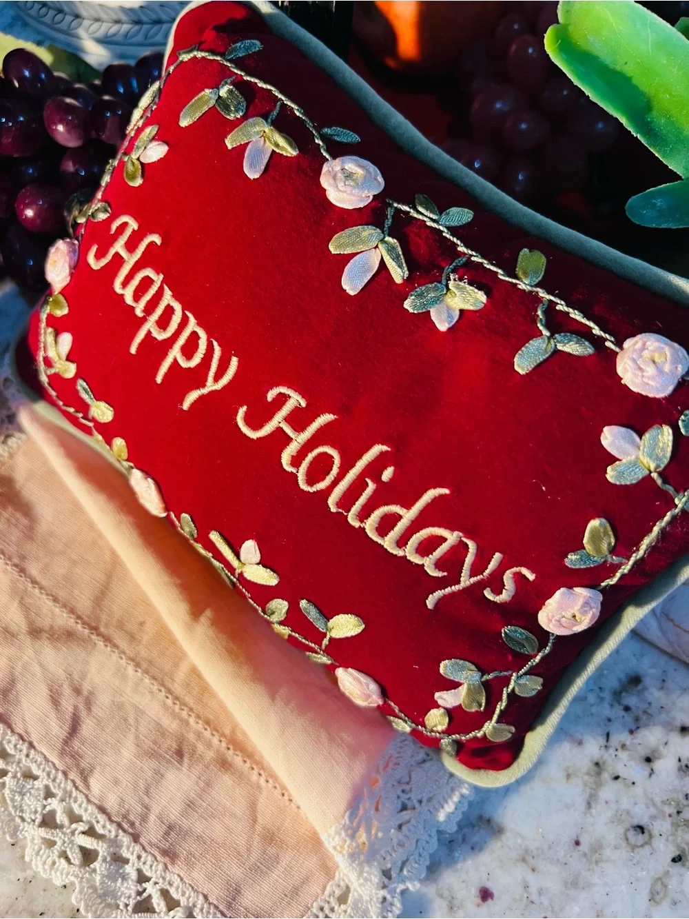 Handmade festive red
