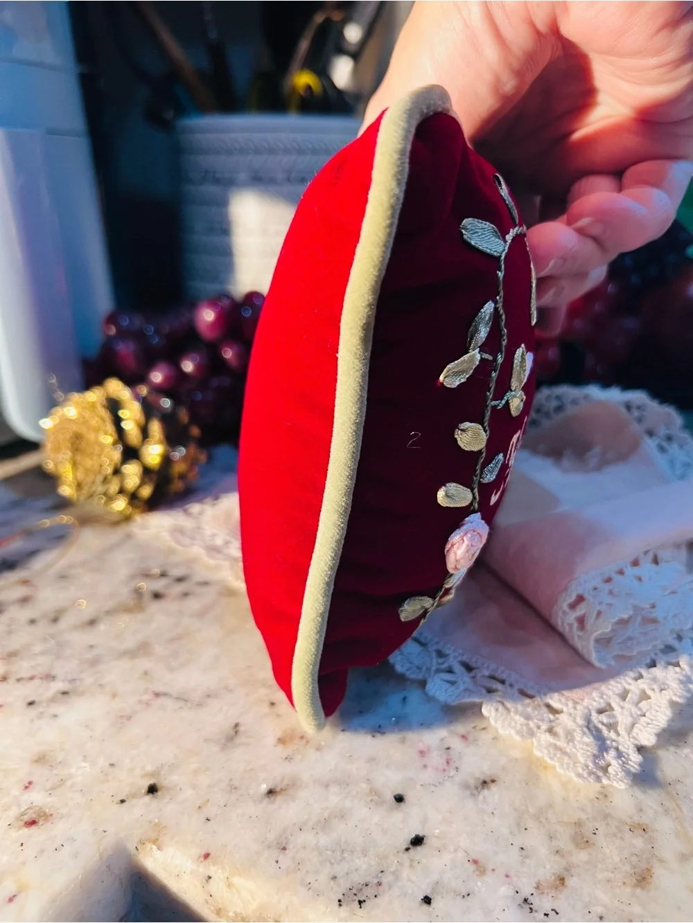 Handmade festive red