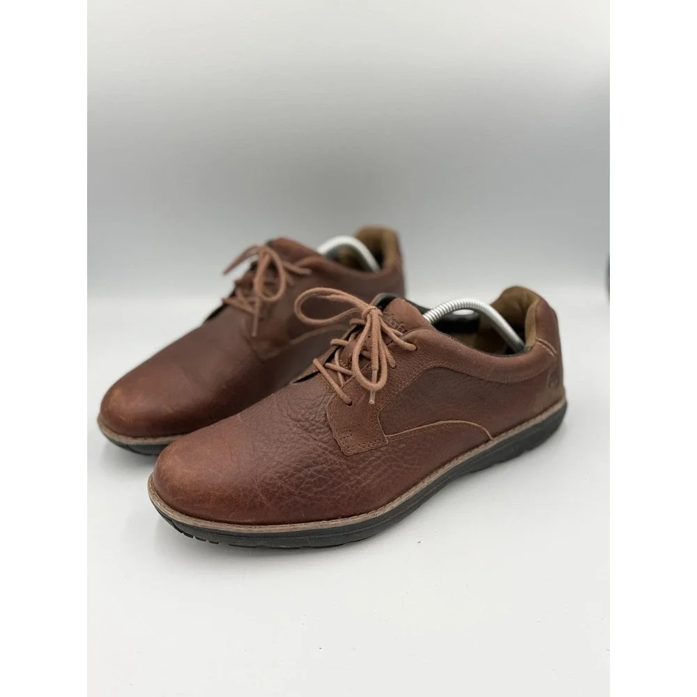 Timberland Oxford Lace Up Casual Shoes Men's Size 11 Brown Nubuck Anti Fatigue