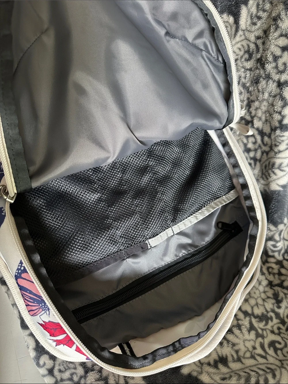 The North Face memory white foam