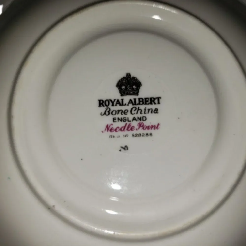 Royal Albert needlepoint find cracks