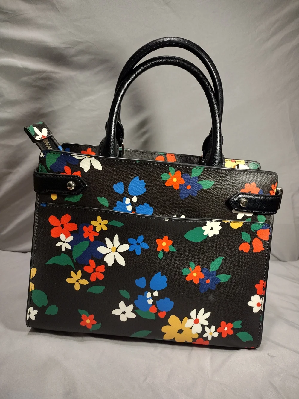kate spade flower yellow structured