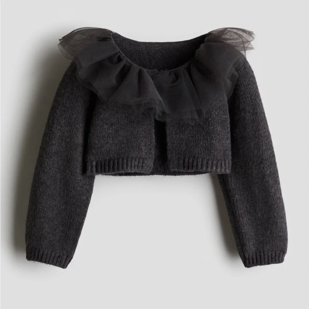 H&M tulle collared