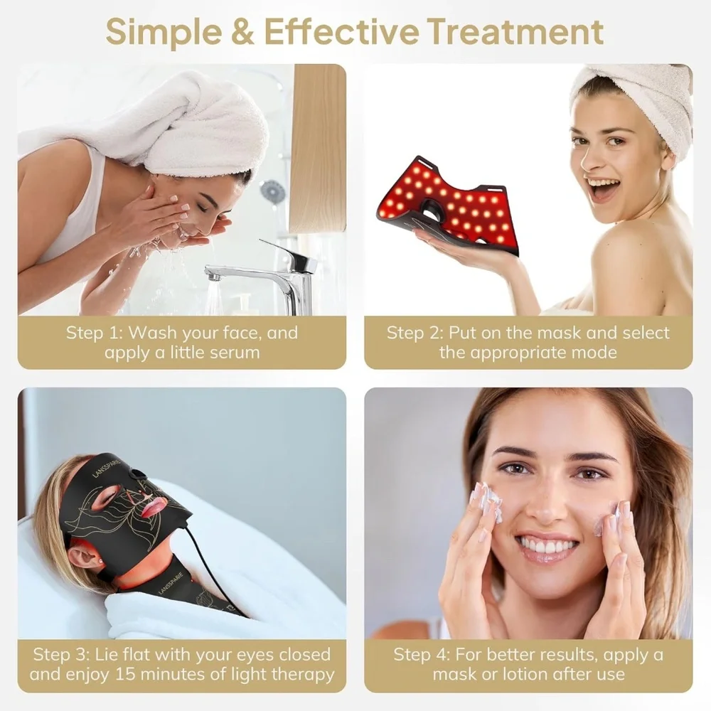 7-IN-1 Color LED Face And Neck Mask Light Therapy