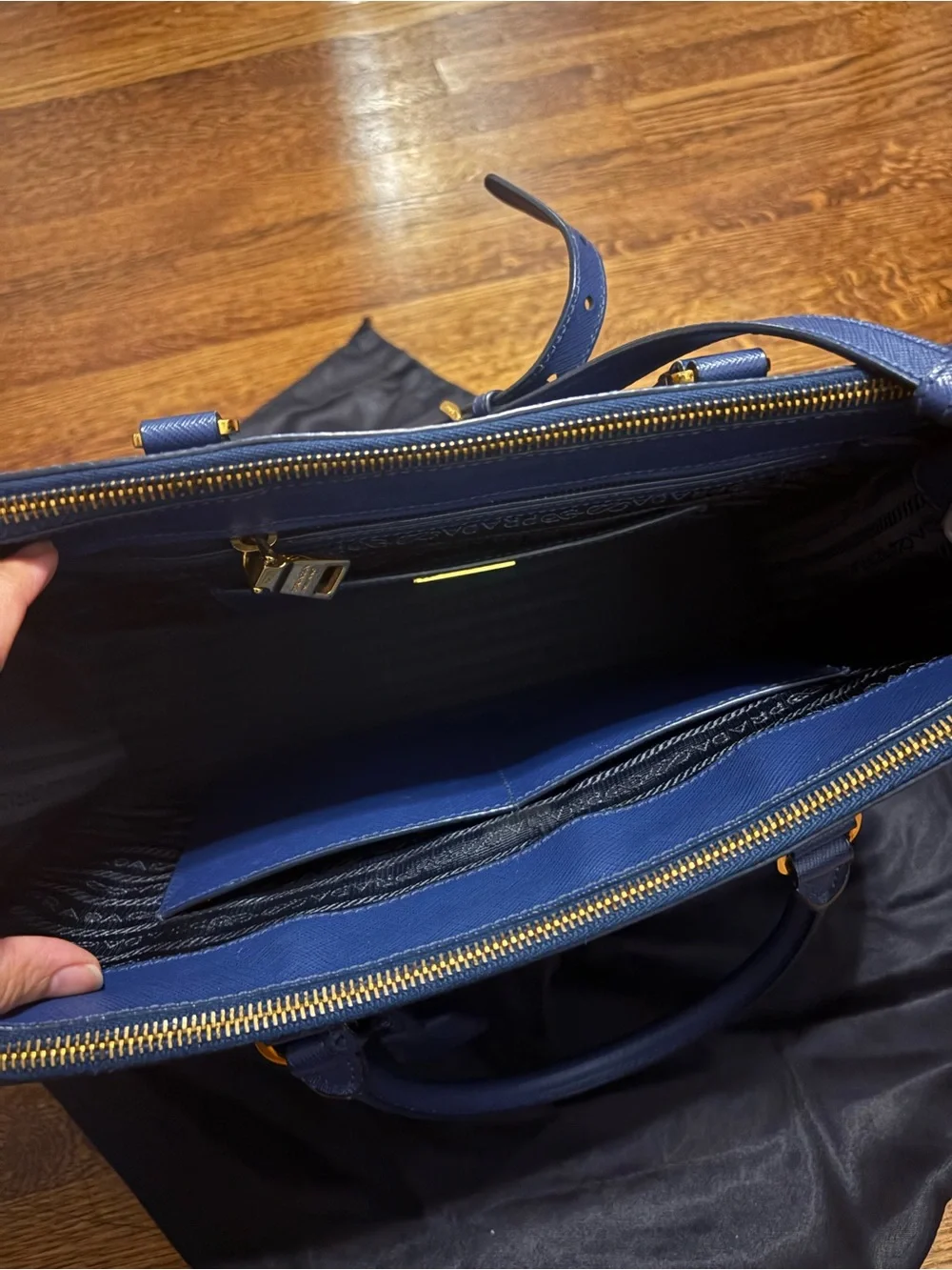 Prada structured satchel