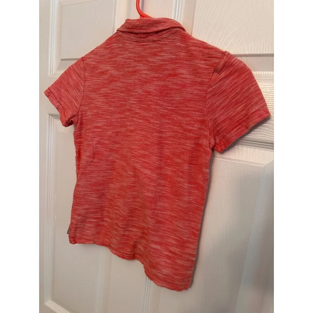 Old Navy Orange Coral Polo Shirt size S (6-7)
